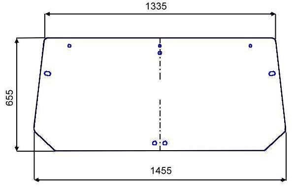 Heckscheiben für Case / New Holland / Steyr (1-34-671-061)