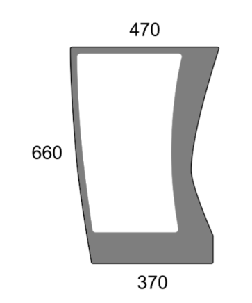 Frontscheibe für Deutz unten links (0442 9882)