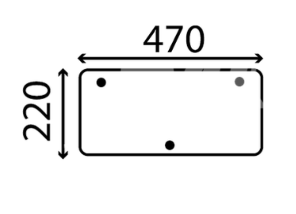 Heckscheibe unten für Case IH Kabine Combi Cab