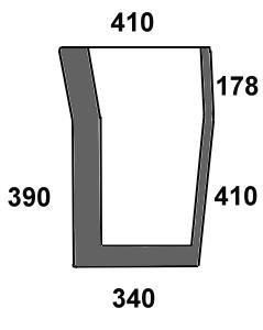 Frontscheibe unten rechts für Massey Ferguson (3804552M2)