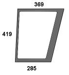 Frontscheibe unten passend für links für Valtra (33232100)
