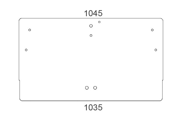 Heckscheibe für Case/Steyr (1-34-703-136)