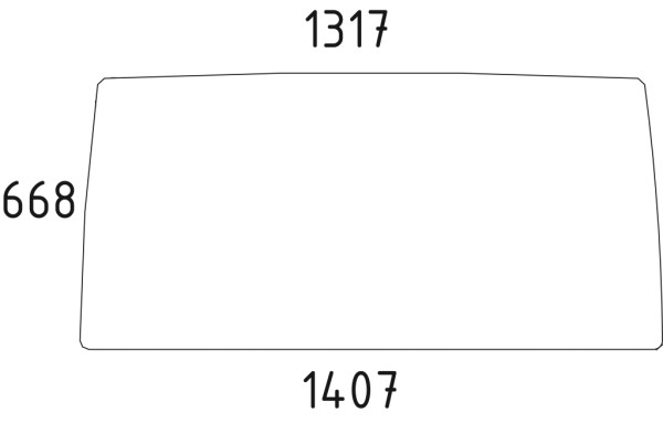 Frontscheibe für Fiat, Kabine: Fiat CS 14, 15, 16, 17, 18