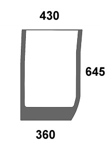 Frontscheibe für Case IH, Steyr und New Holland (82030485)