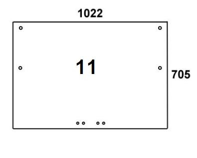 Heckscheibe für Case/Steyr (1-34-171-046)