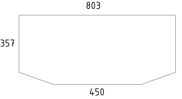 Heckscheibe unten passend für Deutz, Same und weitere