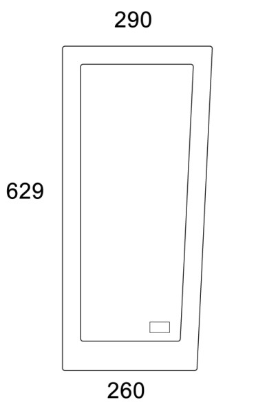 Frontscheibe unten links für Deutz (0.015.0339.0/10 )