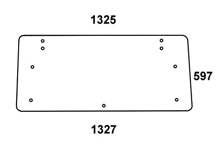 Heckscheibe für New Holland (5130388)