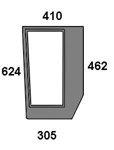 Frontscheibe unten rechts für New Holland (5089554)