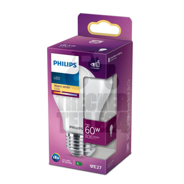 Philips LED classic 60W A60 E27 WW FR ND SRT4
