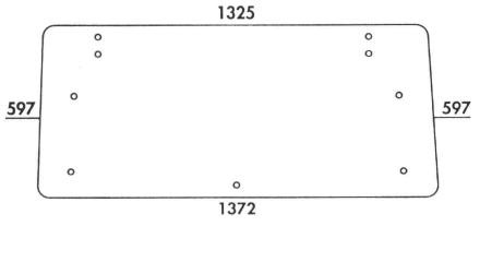 Heckscheibe für New Holland Serie CS (5130 388)