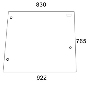 Seitenscheibe für John Deere (L55040)