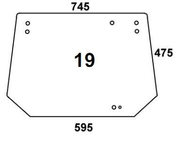 Heckscheibe für Deutz - 04401521