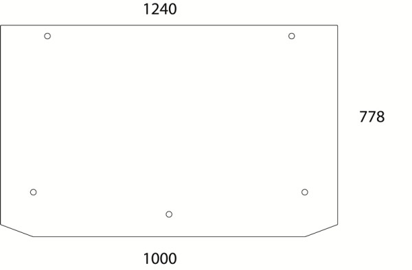 Heckscheibe passend für Same und weitere (0.9231.215.0)