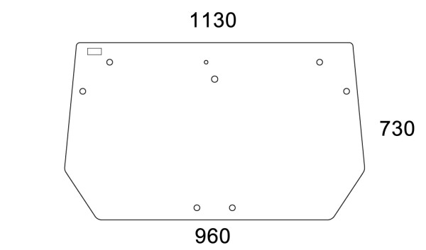 Heckscheibe für Deutz (0.015.4272.0/10 )