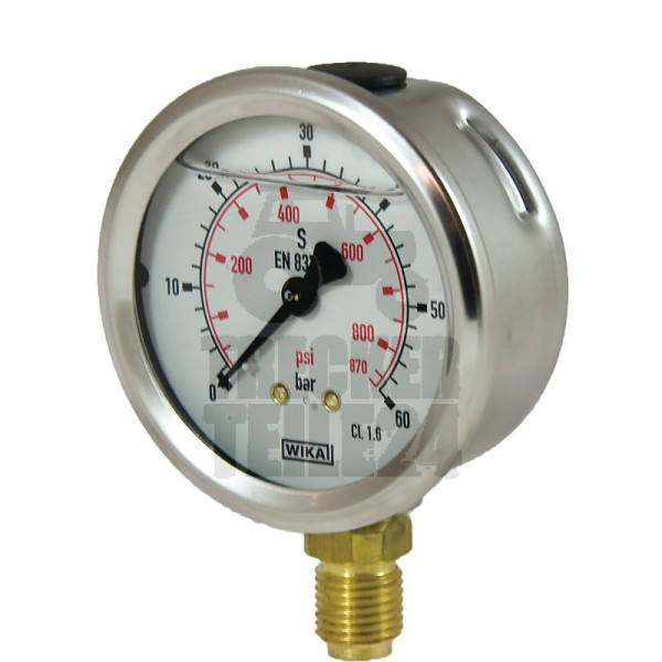 Manometer 60 bar Ø63 mm - 1/4"