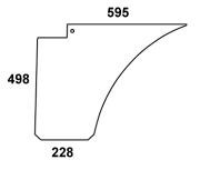 Türscheibe unten für Steyr RS-2 (1-34-701-876)