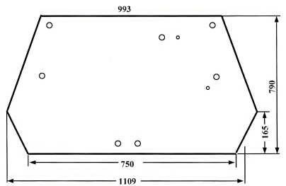 Heckscheibe geeignet für Fendt Farmer 300/Favorit/GT/Vario