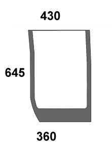 Frontscheibe für New Holland, Steyr und Case IH (82030486)