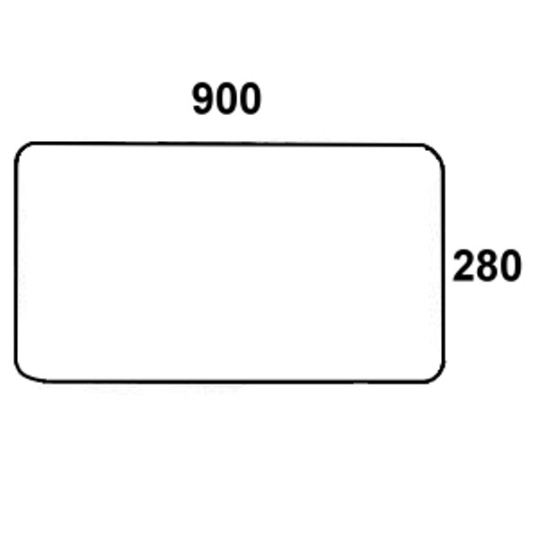 Heckscheibe unten für Deutz Star Cab, Agro Xtra (0435 8915)