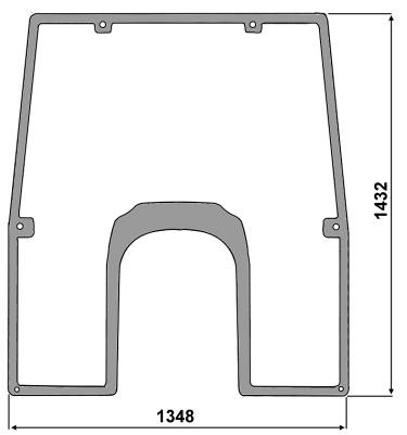 Frontscheibe fest für John Deere (L 15 7582)