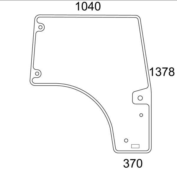 Türscheibe rechts für Deutz (0.015.5532.0/40 )