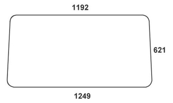 Frontscheibe für Mb-trac (441 671 10 10)