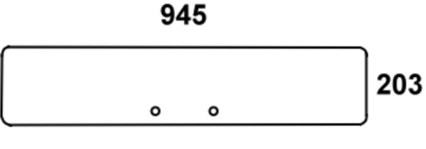 Heckscheibe unten geeignet für John Deere