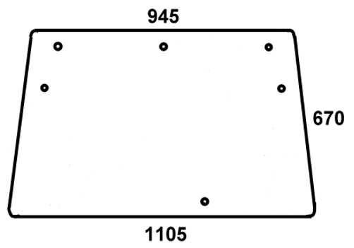 Frontscheibe klar für Deutz Agro Compact und DX
