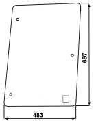 Seitenscheibe rechts für Case (1-34-671-085)