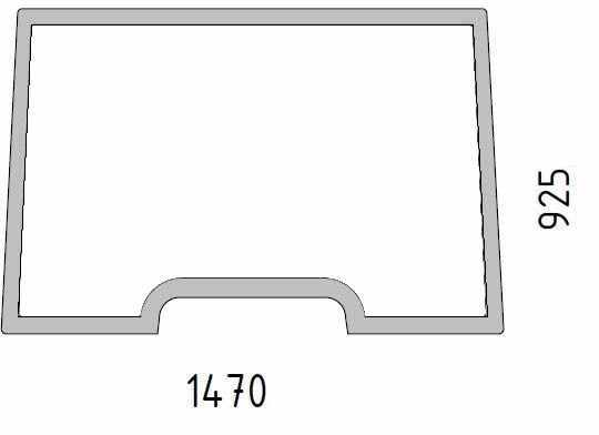 Frontscheibe für Claas (6005028929)