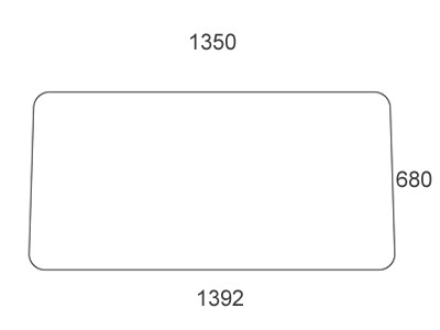 Frontscheibe für MB Trac (442 671 20 10)