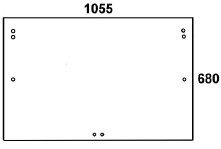Heckscheibe geeignet für Steyr SKI / SKII (1-34-171-097)