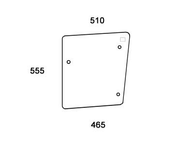 Seitenscheibe für Case/Steyr (1-34-268-023)