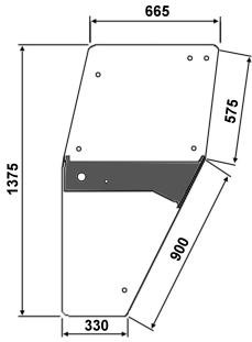 Türscheiben für DX li (alte Ausführung) für Deutz