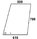 Türscheibe oben geeignet für Massey Ferguson (3476159M1)