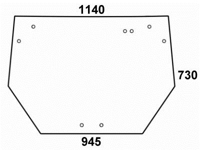 Heckscheibe für Deutz (0.011.0806.0 / 30)