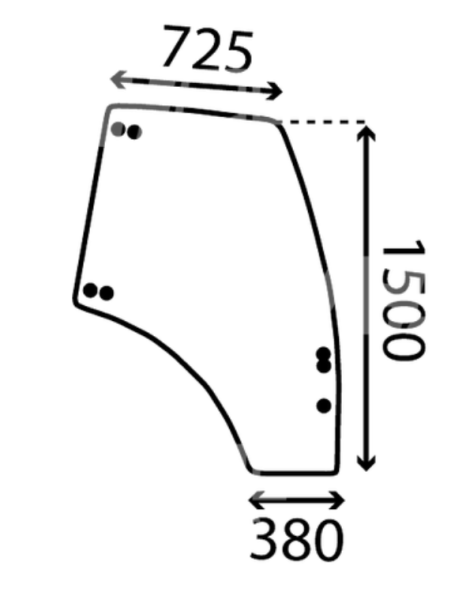 Türscheiben rechts passend für Agrotron, MK 3 für Deutz