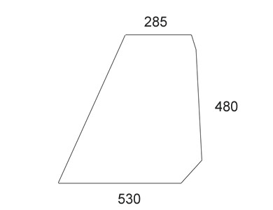 Frontscheibe li . + re für Fendt (F238800200490)