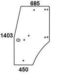 Türscheibe rechts / links für Eicher VAC (601060306)