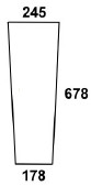Frontscheibe für Steyr unten rechts / links (1-34-571-405)