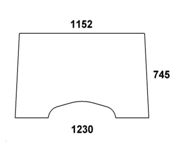 Frontscheibe passend für Class/Renault Kabine MX3 + MX4