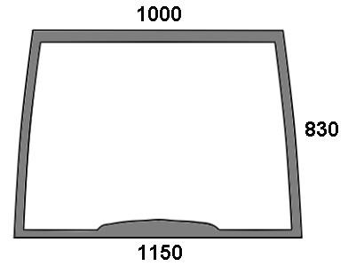 Frontscheibe für New Holland, Case (82011530,82002183)