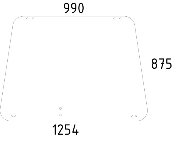 Frontscheibe passend für Deutz (02381810)