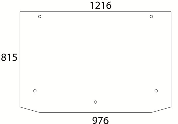 Heckscheibe passend für Deutz, Same und weitere