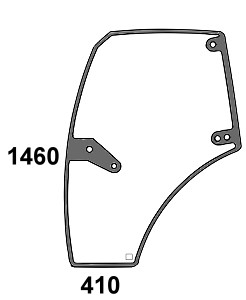 Türscheibe links für Hürlimann (0.012.1433.0/20)