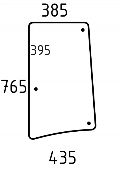 Seitenscheibe links passend für John Deere (L171928)