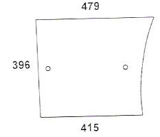 Türscheibe rechts/links passend für John Deere (L57905)