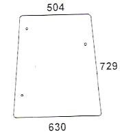 Seitenscheibe rechts / links für John Deere (L57912, L60335)