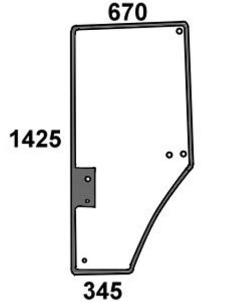 Türscheibe links für JD 7000 John Deere (R 131 163)